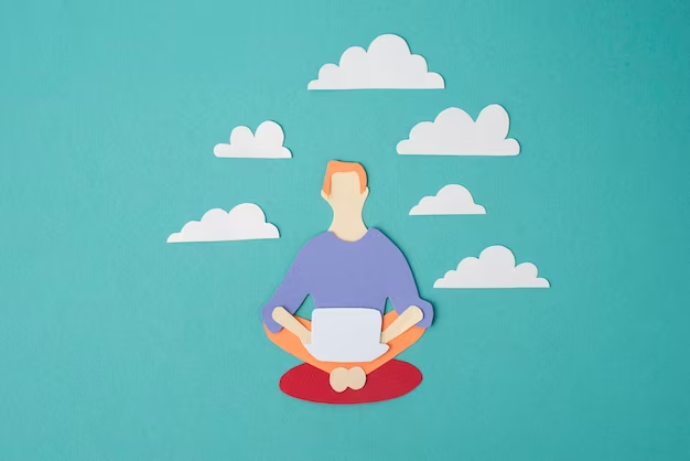 Man meditating